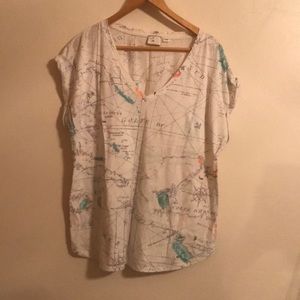 Anthropologie Map Shirt!